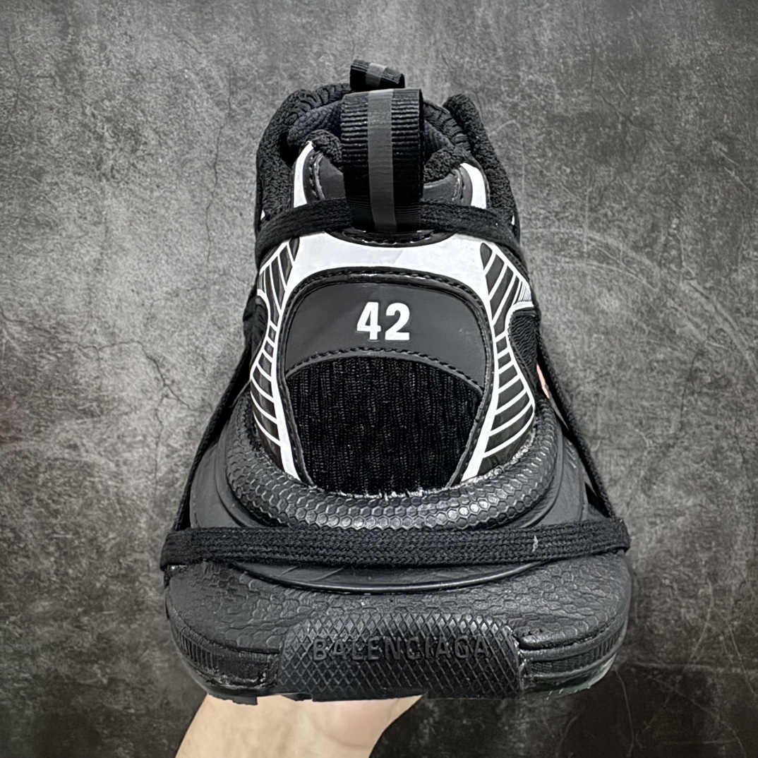 450  【I8纯原版本】 巴黎世家 户外概念鞋  Balenciaga Sneaker Tess 十代B款 绑带黑白