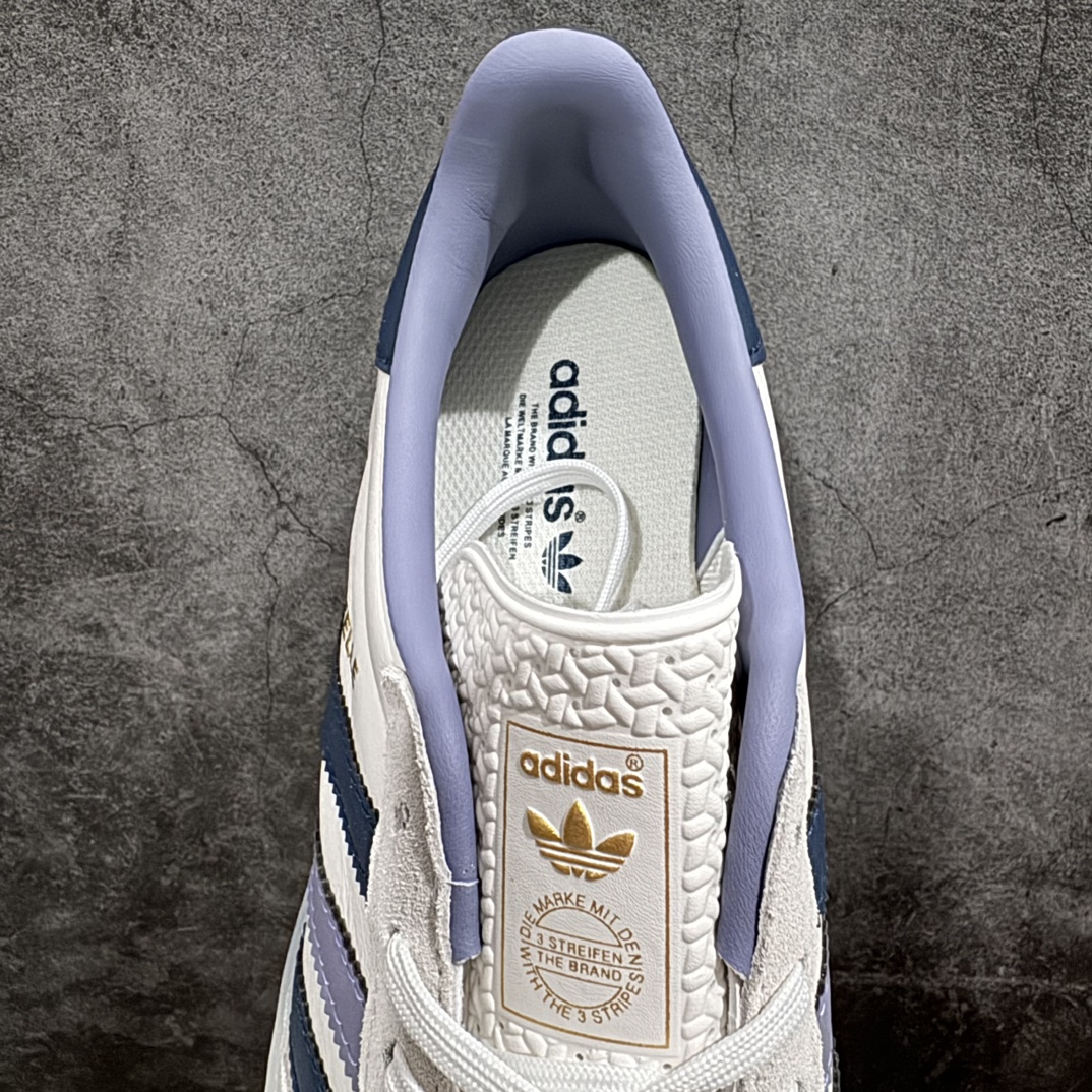 图片[8]-【纯原版】adidas originals Gazelle lndoor 百搭 舒适 减震 耐磨 低帮 板鞋 男女同款 白蓝独家原版原盒 原底原料 开模打造 原厂织唛鞋标 高精密准度n#原楦原纸板开发 匹配原版98%以上n#后跟垫棉独家呈现 反口里弧度正确n#原厂鞋垫 背胶 后跟电绣针数 与正品一致n#原厂皮料 原厂车缝线 质感无敌#皮料切割干净 无任何毛边 清洁度细节完美 货号：IG1643nSIZE：35.5 36 36.5 37.5 38 38.5 39 40 40.5 41 42 42.5 43 44 44.5 45  编码：H11250270-鞋库