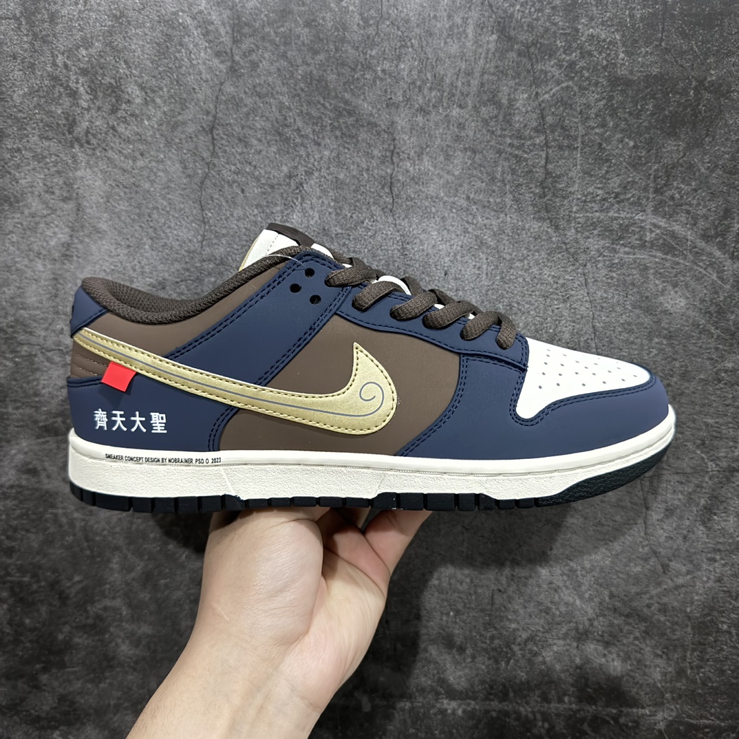 【定制版】Nike SB Dunk Low 齐天大圣 配色 低帮休闲运动滑板板鞋 大厂纯原品质出货 纯正版型 定制鞋盒 皮料切割干净无任何毛边 细节完美  超高清洁度货号:MU0232-369Size ：36/45 编码：HXS340360-鞋库