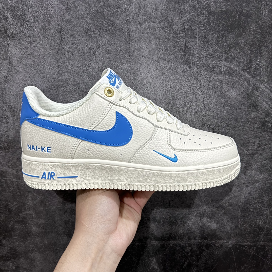 【公司级】官方爆款定制 公司级Nike Air Force 1 Low “NAI-KE”中国40年 米天蓝 空军一号低帮休闲板鞋 3M反光  定制鞋盒 原楦头原纸板 纯正空军版型 内置全掌气垫货号：NK0621-111SIZE：36 36.5 37.5 38 38.5 39 40 40.5 41 42 42.5 43 44 44.5 45 编码：HXS290300-鞋库