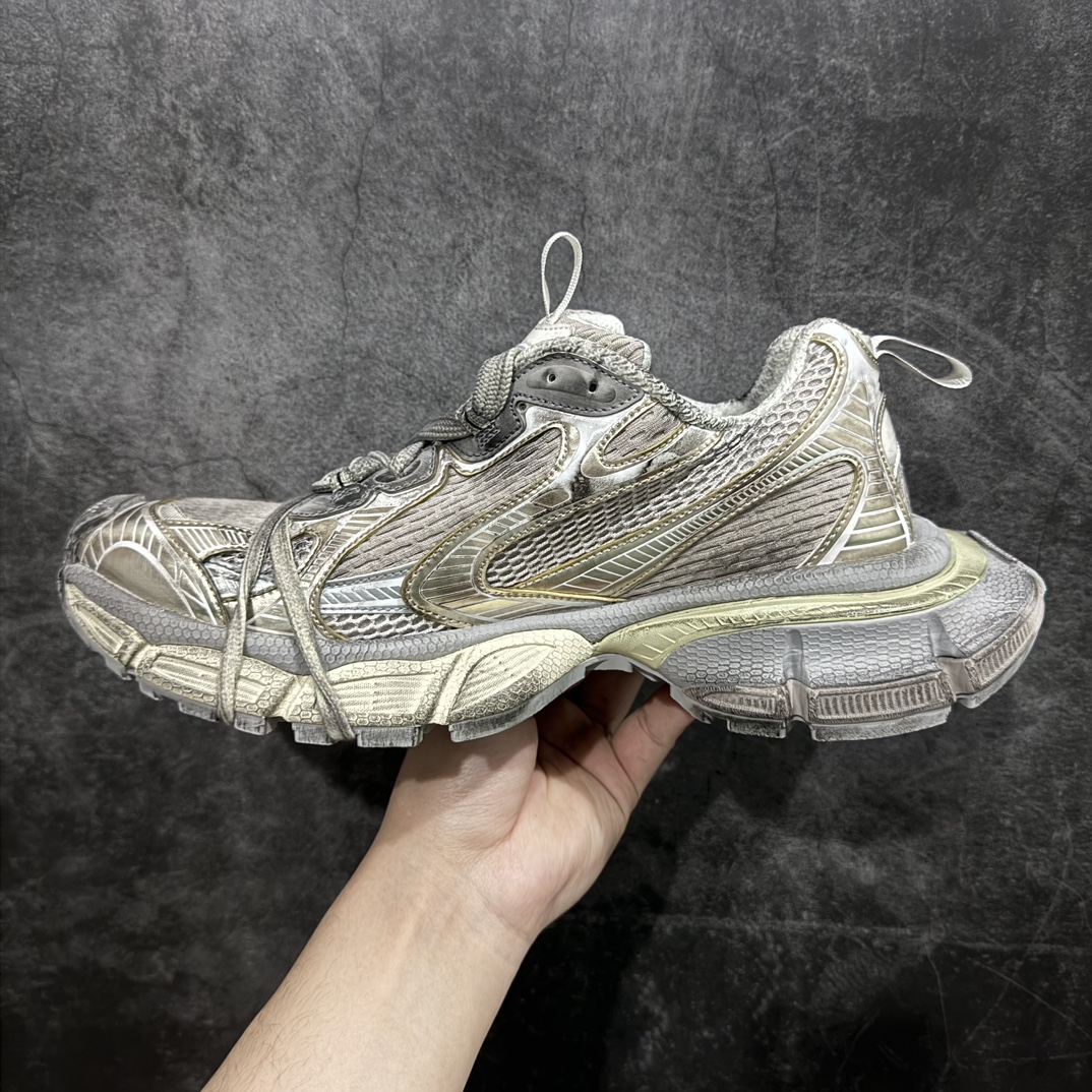 460  【OG纯原】BALENCIAGA 3XL Sneakers 巴黎世家十代网布系带低帮走秀复古老爹鞋