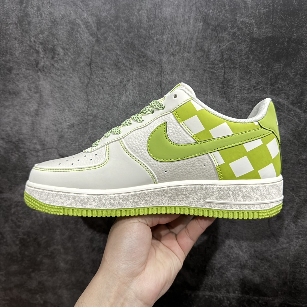 Nike Air Force 1 Low 07 White Green Checkerboard GZ5688-033