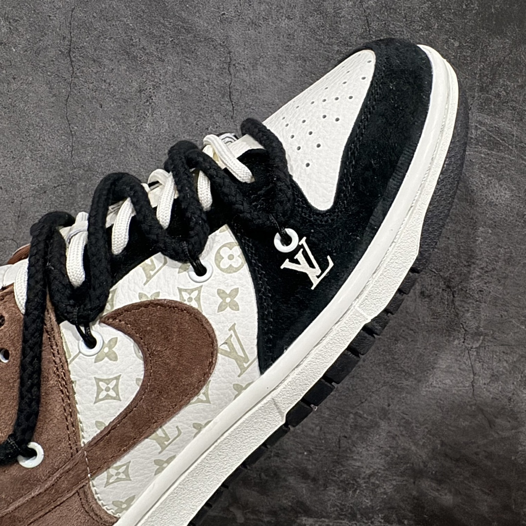 300 【定制版】Nike SB Dunk Low x Louis Vuitton 黑摩卡绑带 SJ2068-233