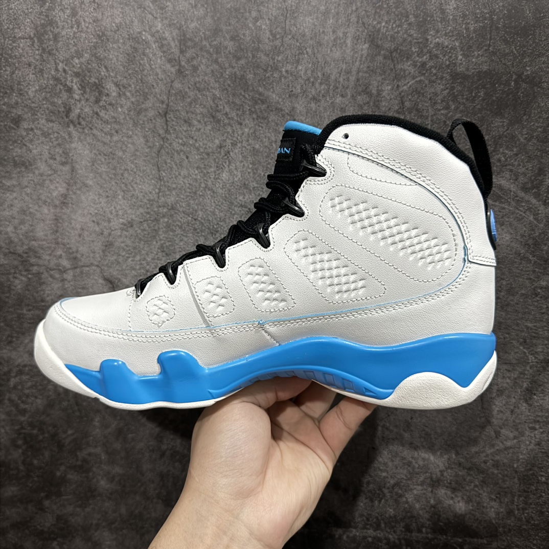 450 【外贸纯原】Air Jordan AJ9 复古高帮篮球鞋 白蓝 FQ8992-101