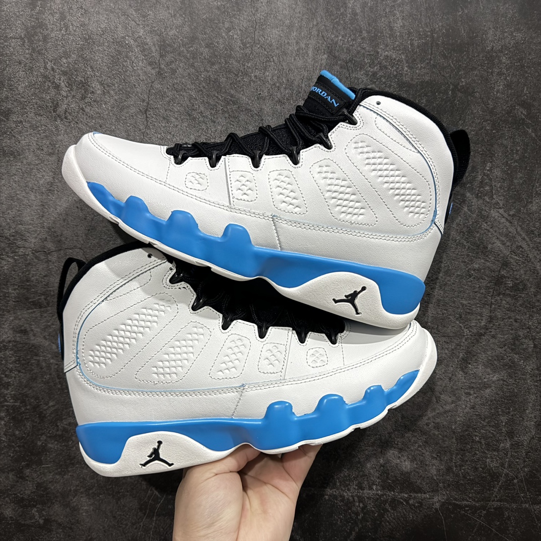 450 【外贸纯原】Air Jordan AJ9 复古高帮篮球鞋 白蓝 FQ8992-101