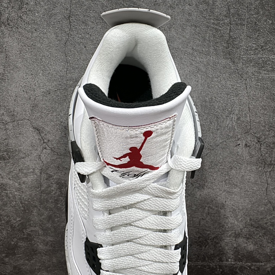 360 【GAT原厂皮版】男女码Air Jordan 4 Retro “White Cement” 白水泥 840606-190