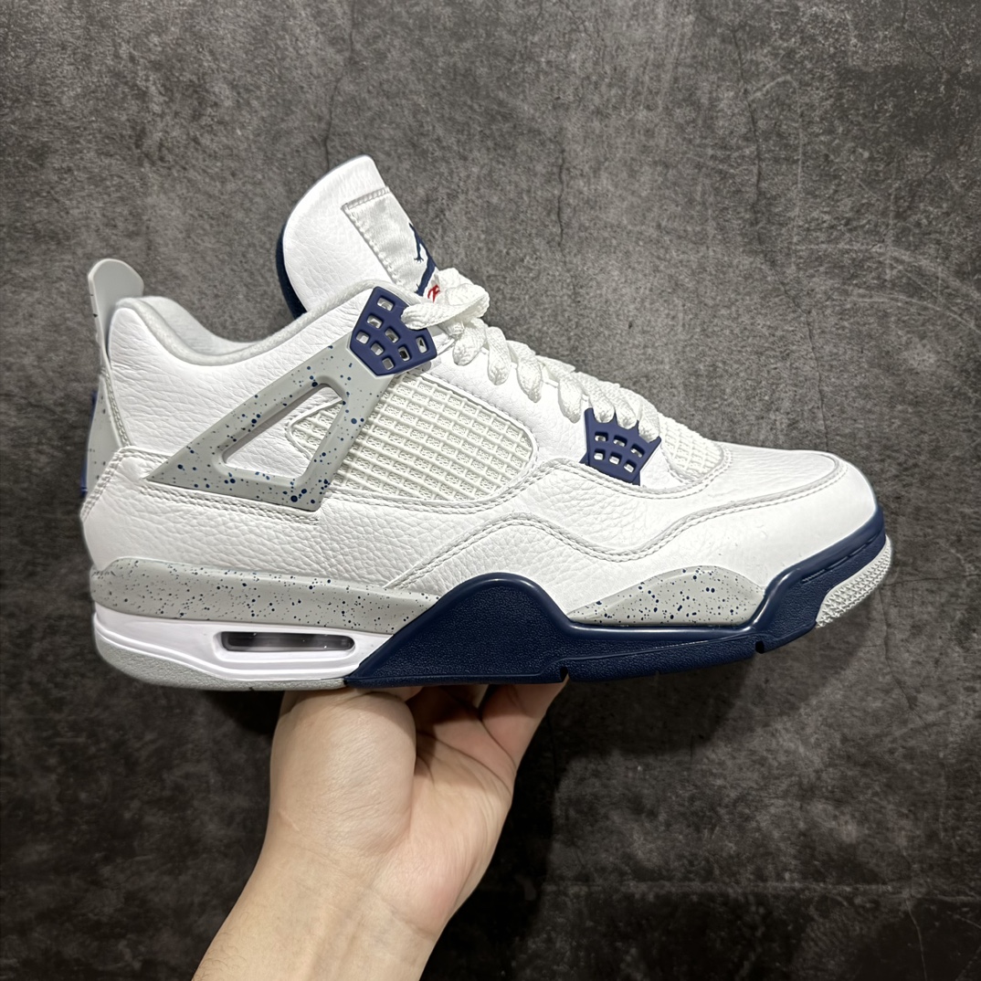 360 【GAT原厂皮版】男女码Air Jordan 4 “Midnight Navy” AJ4 乔4午夜蓝DH6927-140