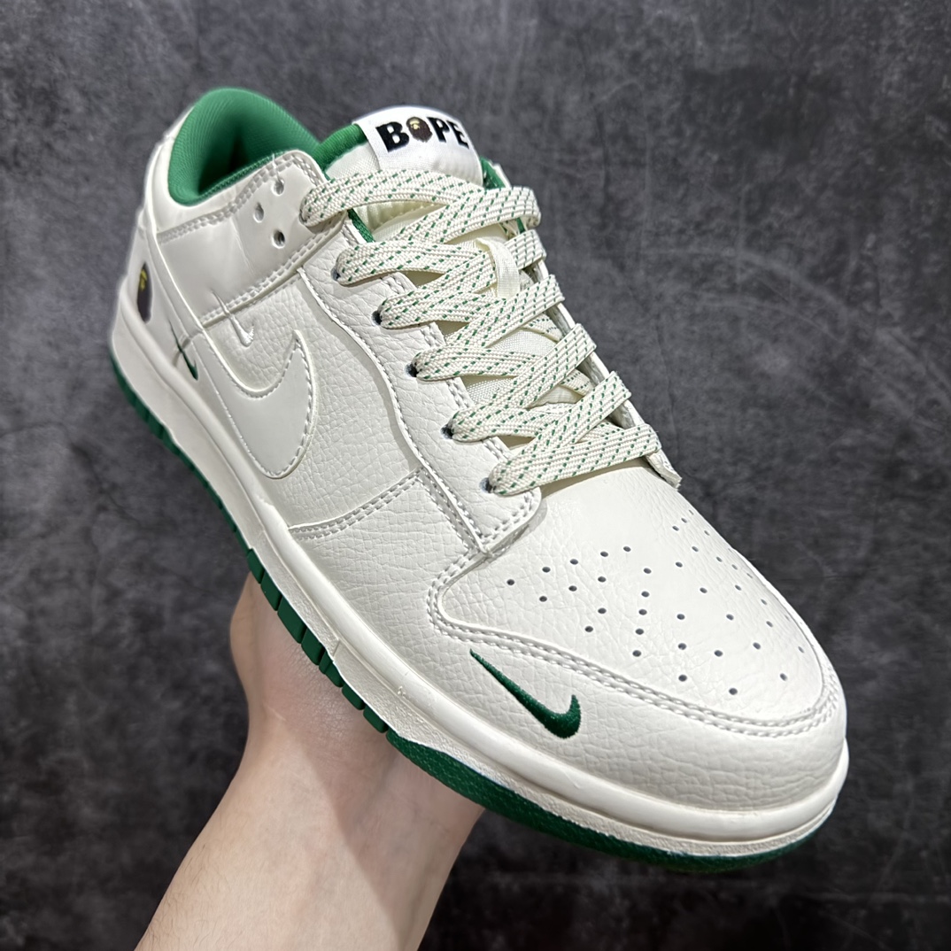 280 【定制版】Bape x Nike Dunk Low 米白小绿勾 XD6188-026