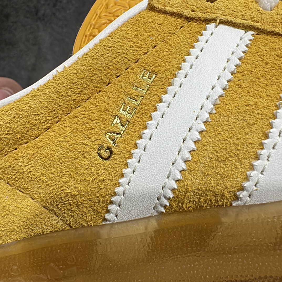 【纯原神版】 AD Original Gazelle Indoor Trainers 瞪羚室内鞋系列低帮复古百搭休闲运动德训风板鞋 翻毛皮黄白 HQ8716nn优于市场大部分流通版本 极力推荐n正确原厂定制长毛翻毛皮组合环保纤维革鞋面材质内置环保海玻璃鞋垫 外置RB橡胶大底品品控稳定性领先行业 原厂全套原楦原纸板冲刀磨具开发n原厂港宝加持定型后跟 尺码：35-45 编码：DZ230250-莆田鞋批发中心