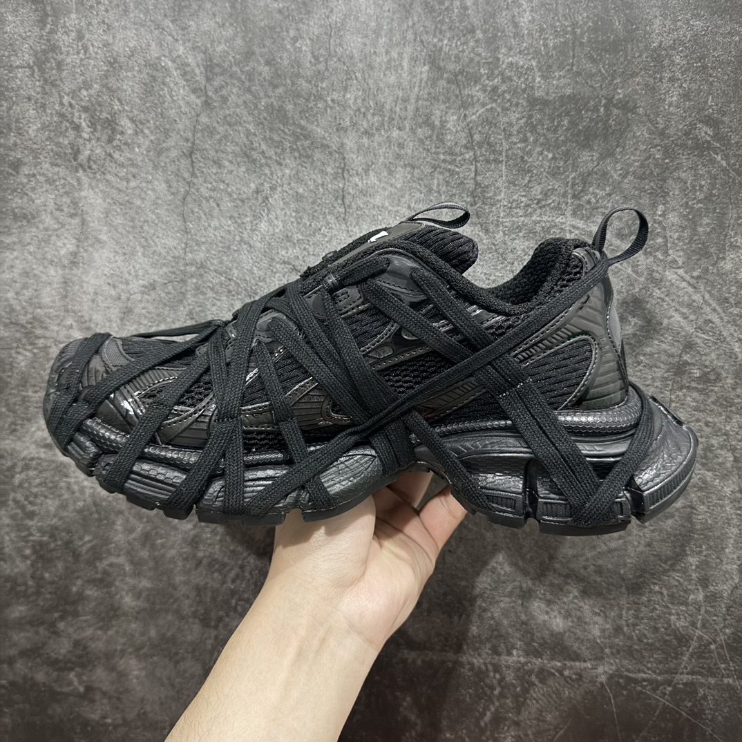 图片[2]-【I8纯原版本】n巴黎世家 户外概念鞋Balenciaga Sneaker Tess 十代B款 绑带纯黑n独家纯原版本 细节精准对位官方 私模组合大底n原装大盒 从里到外 一切百分百还原官方配置 顶级专供外贸 碾压市面一切真标版本Size：35 36 37 38 39 40 41 42 43 44 46 编码：T1440470-莆田鞋批发中心