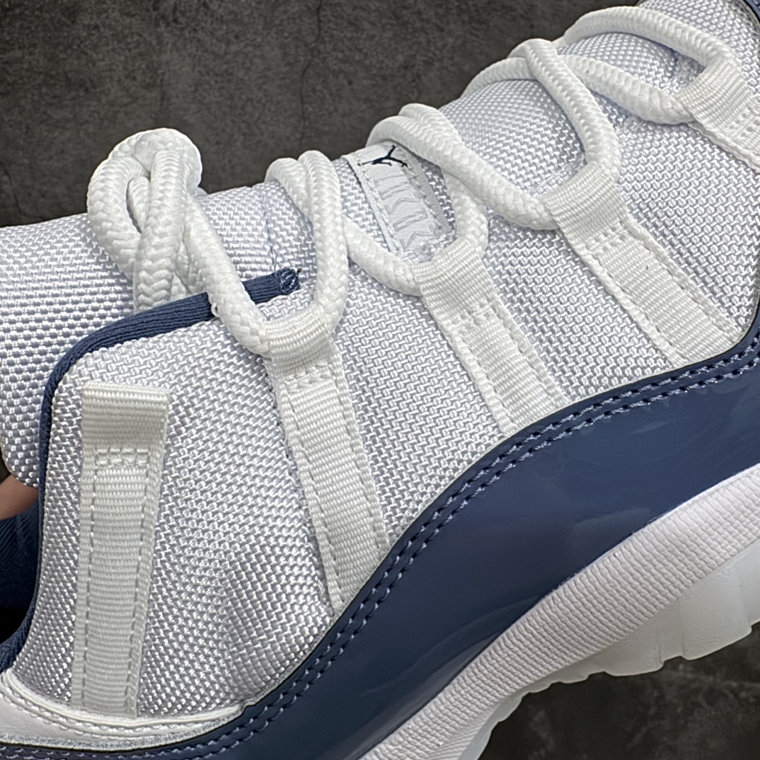 图片[3]-【外贸版本】Air Jordan AJ11 Low WMNS \”Diffused Blue\” 低帮 海军蓝 FV5104-104n新货无氧化 原楦原档案数据开模打造原厂中底拉帮钢印 原厂漆皮防冻不开裂 头层皮料 原装鞋撑水晶大底正确色度色泽 原楦原数据刺绣原厂车缝走线及对位 毫厘不差 飞人logo采用原数据电脑刺绣 原装正品碳纤维真实碳板 增强抗扭 原内标 原盒标 正确官方原盒 原厂防氧化水晶外底 原厂配套厂全掌solo气垫Size：40 40.5 41 42 42.5 43 44 44.5 45 46 47.5 编码：DT380420-鞋库