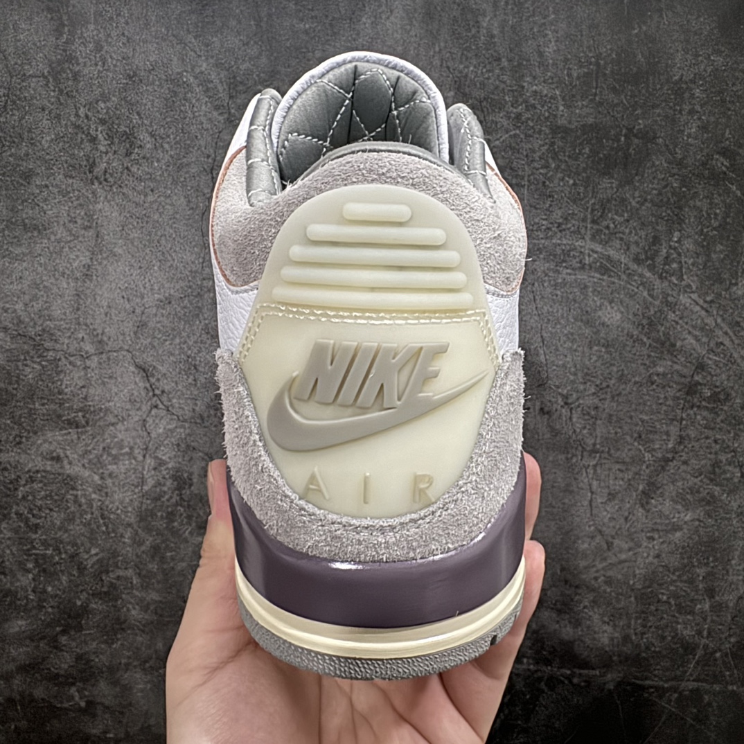 图片[4]-【纯原JS版本】A Ma Maniére x Air Jordan AJ3 Retro AMM联名白紫灰 DH3434-110n全新版本 细节升级 全方位细节对比原鞋n市售天花板级别 代理合作商零售高价必推版本 尺码：36 36.5 37.5 38 38.5 39 40 40.5 41 42 42.5 43 44 44.5 45 45.5 46 47.5 48.5 编码：X10450480-鞋库