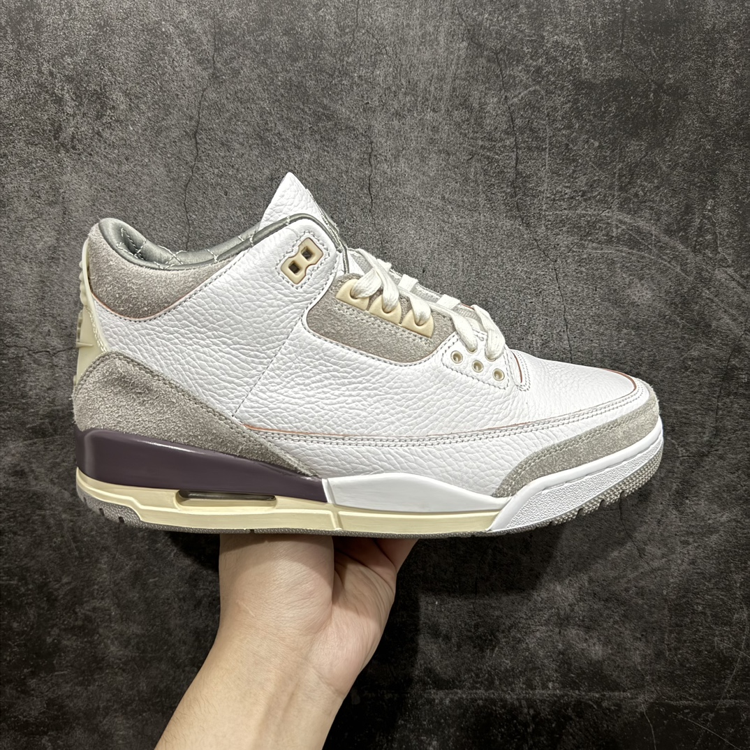 【纯原JS版本】A Ma Maniére x Air Jordan AJ3 Retro AMM联名白紫灰 DH3434-110n全新版本 细节升级 全方位细节对比原鞋n市售天花板级别 代理合作商零售高价必推版本 尺码：36 36.5 37.5 38 38.5 39 40 40.5 41 42 42.5 43 44 44.5 45 45.5 46 47.5 48.5 编码：X10450480-鞋库