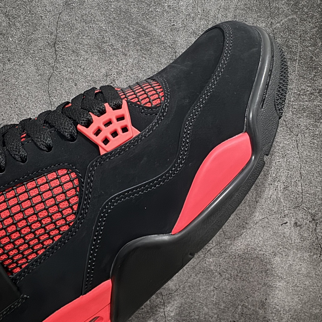 450 【纯原LW版本】Air Jordan AJ4 Retro "Red Thunder" 黑红雷电 CT8527-016