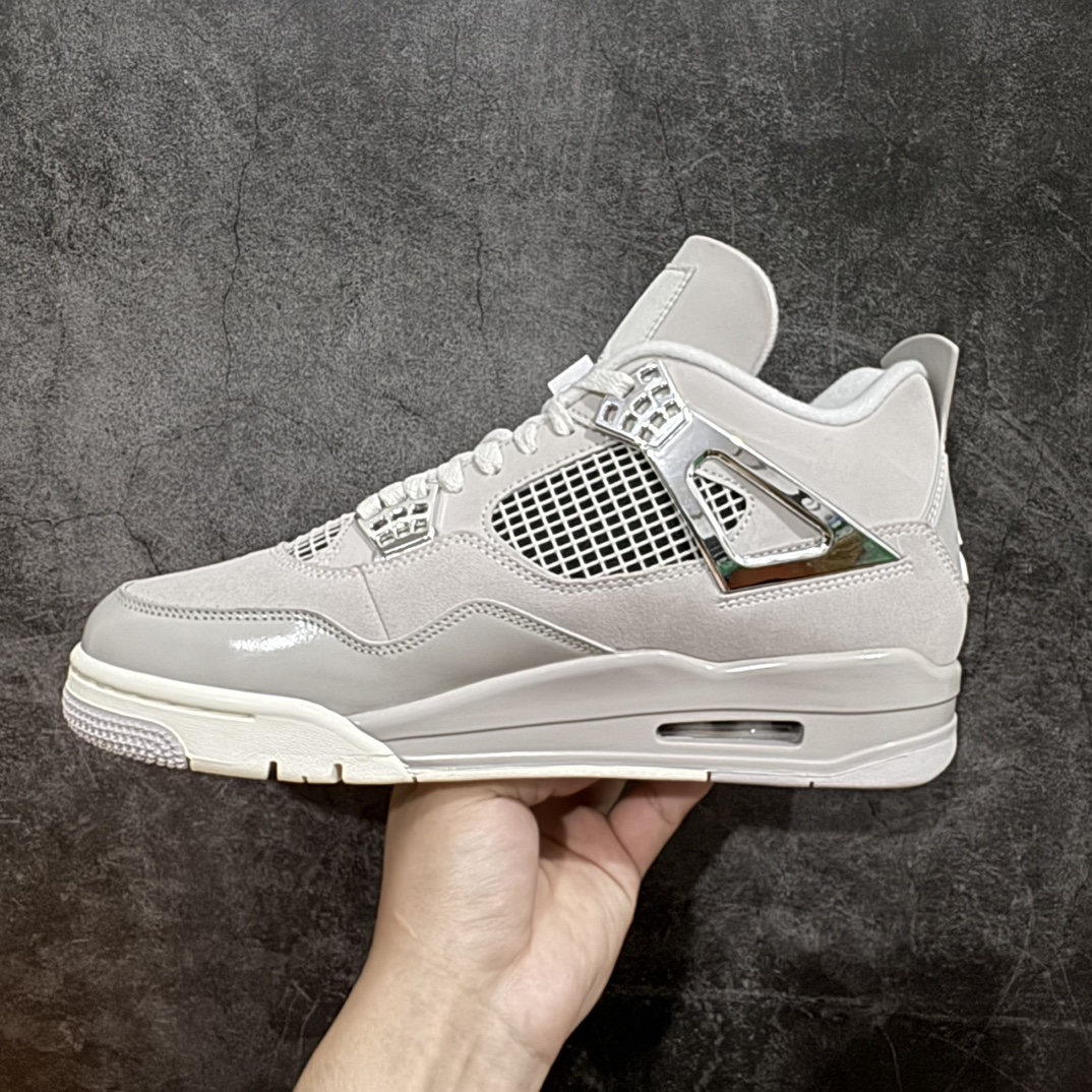 纯原AirJordanAJ4乔4Retro电镀银AQ9129-001口碑大厂全新产品线出货耗时多个月巨作