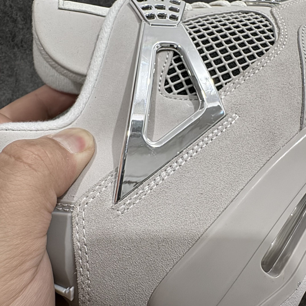 纯原AirJordanAJ4乔4Retro电镀银AQ9129-001口碑大厂全新产品线出货耗时多个月巨作