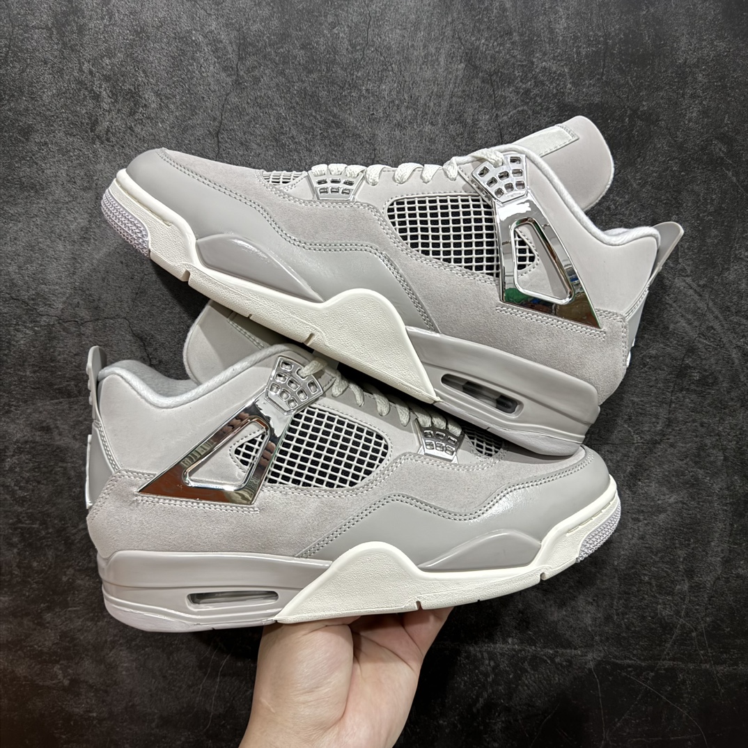 纯原AirJordanAJ4乔4Retro电镀银AQ9129-001口碑大厂全新产品线出货耗时多个月巨作