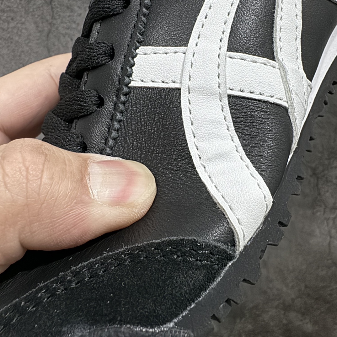 图片[3]-【纯原头层版】Asics Onitsuka Tiger MEXICO 66 亚瑟士鬼冢虎复古经典板鞋n市场王者选手 海外订单工厂出品目前全市场最好的品质没有之一n纯原小羊皮材料 质感柔软度满分n长期生产补货永不断码 超成熟稳定的做工品控 原装全套纸板楦头开发 原汁原味 完美呈现版型私模正确鞋底咬花纹路 一比一鞋头弧度高度鞋身弧度绝不口嗨 细节品控鞋型随意秒杀市面原档咬花纹路私模大底 一个单元有六个三角形总体形拼接呈现花瓣状 官方四联吊牌原装Ortholite轻量化鞋垫 原盒原配 质保卡 说明书 钢印防尘纸 纸板中底带钢印 乳胶组合鞋垫 支持全方位的对比专柜产品从款式颜色造型上体现出追求舒适和细节的完美 鞋类更是推崇手工制作的严谨与完美 融舒适性与可穿性的设计风格 注重细节的完美和别致魅力 既保持稳重 又不失轻松的时尚感  尺码：36 37 37.5 38 39 39.5 40 40.5 41.5 42 42.5 43.5 44 45 编码：NM235260-鞋库