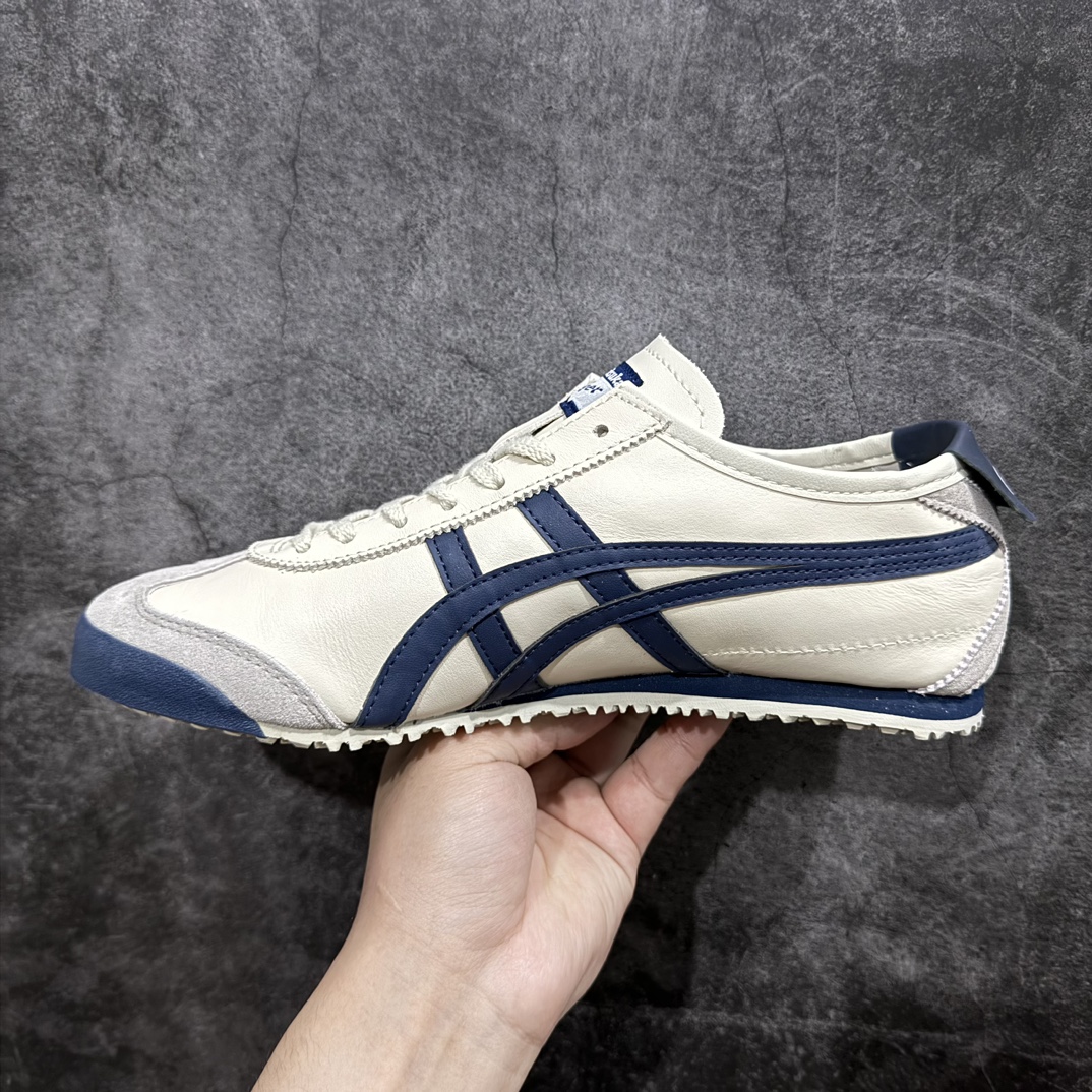 图片[2]-【纯原头层版】Asics Onitsuka Tiger MEXICO 66 亚瑟士鬼冢虎复古经典板鞋n市场王者选手 海外订单工厂出品目前全市场最好的品质没有之一n纯原小羊皮材料 质感柔软度满分n长期生产补货永不断码 超成熟稳定的做工品控 原装全套纸板楦头开发 原汁原味 完美呈现版型私模正确鞋底咬花纹路 一比一鞋头弧度高度鞋身弧度绝不口嗨 细节品控鞋型随意秒杀市面原档咬花纹路私模大底 一个单元有六个三角形总体形拼接呈现花瓣状 官方四联吊牌原装Ortholite轻量化鞋垫 原盒原配 质保卡 说明书 钢印防尘纸 纸板中底带钢印 乳胶组合鞋垫 支持全方位的对比专柜产品从款式颜色造型上体现出追求舒适和细节的完美 鞋类更是推崇手工制作的严谨与完美 融舒适性与可穿性的设计风格 注重细节的完美和别致魅力 既保持稳重 又不失轻松的时尚感  尺码：36 37 37.5 38 39 39.5 40 40.5 41.5 42 42.5 43.5 44 45 编码：NM235260-鞋库