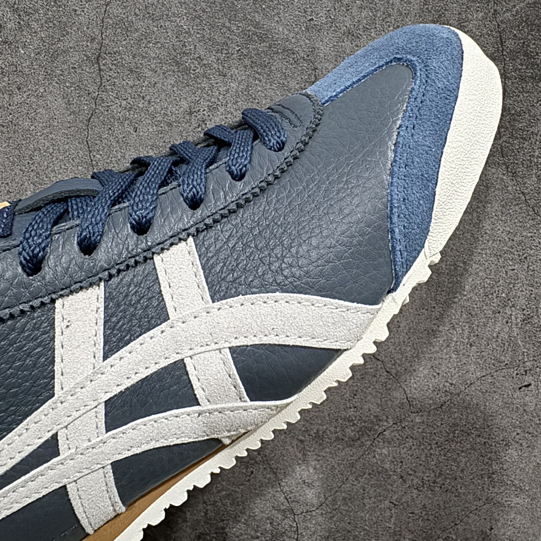 图片[6]-【纯原头层版】Asics Onitsuka Tiger MEXICO 66 亚瑟士鬼冢虎复古经典板鞋n市场王者选手 海外订单工厂出品目前全市场最好的品质没有之一n纯原小羊皮材料 质感柔软度满分n长期生产补货永不断码 超成熟稳定的做工品控 原装全套纸板楦头开发 原汁原味 完美呈现版型私模正确鞋底咬花纹路 一比一鞋头弧度高度鞋身弧度绝不口嗨 细节品控鞋型随意秒杀市面原档咬花纹路私模大底 一个单元有六个三角形总体形拼接呈现花瓣状 官方四联吊牌原装Ortholite轻量化鞋垫 原盒原配 质保卡 说明书 钢印防尘纸 纸板中底带钢印 乳胶组合鞋垫 支持全方位的对比专柜产品从款式颜色造型上体现出追求舒适和细节的完美 鞋类更是推崇手工制作的严谨与完美 融舒适性与可穿性的设计风格 注重细节的完美和别致魅力 既保持稳重 又不失轻松的时尚感  尺码：36 37 37.5 38 39 39.5 40 40.5 41.5 42 42.5 43.5 44 45 编码：NM235260-鞋库