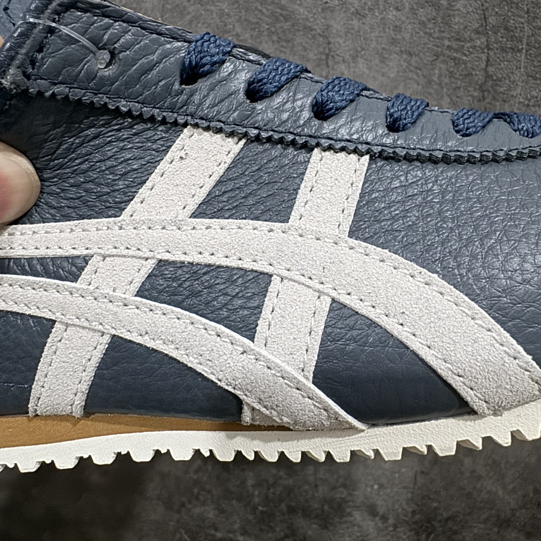 图片[3]-【纯原头层版】Asics Onitsuka Tiger MEXICO 66 亚瑟士鬼冢虎复古经典板鞋n市场王者选手 海外订单工厂出品目前全市场最好的品质没有之一n纯原小羊皮材料 质感柔软度满分n长期生产补货永不断码 超成熟稳定的做工品控 原装全套纸板楦头开发 原汁原味 完美呈现版型私模正确鞋底咬花纹路 一比一鞋头弧度高度鞋身弧度绝不口嗨 细节品控鞋型随意秒杀市面原档咬花纹路私模大底 一个单元有六个三角形总体形拼接呈现花瓣状 官方四联吊牌原装Ortholite轻量化鞋垫 原盒原配 质保卡 说明书 钢印防尘纸 纸板中底带钢印 乳胶组合鞋垫 支持全方位的对比专柜产品从款式颜色造型上体现出追求舒适和细节的完美 鞋类更是推崇手工制作的严谨与完美 融舒适性与可穿性的设计风格 注重细节的完美和别致魅力 既保持稳重 又不失轻松的时尚感  尺码：36 37 37.5 38 39 39.5 40 40.5 41.5 42 42.5 43.5 44 45 编码：NM235260-鞋库