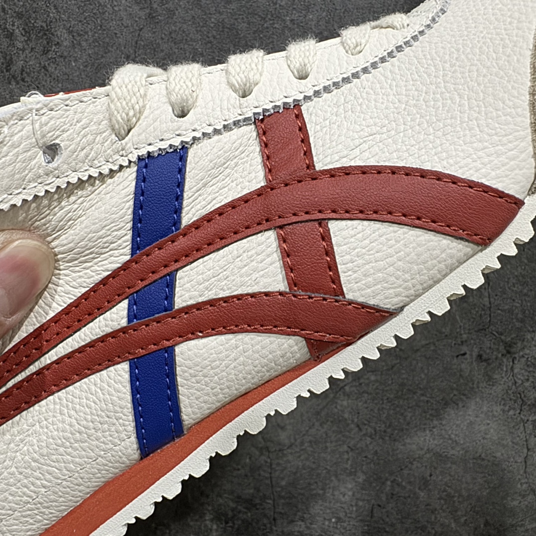 图片[3]-【纯原头层版】Asics Onitsuka Tiger MEXICO 66 亚瑟士鬼冢虎复古经典板鞋n市场王者选手 海外订单工厂出品目前全市场最好的品质没有之一n纯原小羊皮材料 质感柔软度满分n长期生产补货永不断码 超成熟稳定的做工品控 原装全套纸板楦头开发 原汁原味 完美呈现版型私模正确鞋底咬花纹路 一比一鞋头弧度高度鞋身弧度绝不口嗨 细节品控鞋型随意秒杀市面原档咬花纹路私模大底 一个单元有六个三角形总体形拼接呈现花瓣状 官方四联吊牌原装Ortholite轻量化鞋垫 原盒原配 质保卡 说明书 钢印防尘纸 纸板中底带钢印 乳胶组合鞋垫 支持全方位的对比专柜产品从款式颜色造型上体现出追求舒适和细节的完美 鞋类更是推崇手工制作的严谨与完美 融舒适性与可穿性的设计风格 注重细节的完美和别致魅力 既保持稳重 又不失轻松的时尚感  尺码：36 37 37.5 38 39 39.5 40 40.5 41.5 42 42.5 43.5 44 45 编码：NM235260-鞋库