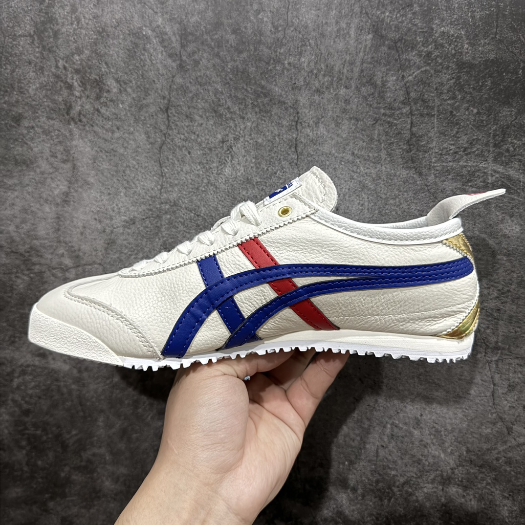 图片[2]-【纯原头层版】Asics Onitsuka Tiger MEXICO 66 亚瑟士鬼冢虎复古经典板鞋n市场王者选手 海外订单工厂出品目前全市场最好的品质没有之一n纯原小羊皮材料 质感柔软度满分n长期生产补货永不断码 超成熟稳定的做工品控 原装全套纸板楦头开发 原汁原味 完美呈现版型私模正确鞋底咬花纹路 一比一鞋头弧度高度鞋身弧度绝不口嗨 细节品控鞋型随意秒杀市面原档咬花纹路私模大底 一个单元有六个三角形总体形拼接呈现花瓣状 官方四联吊牌原装Ortholite轻量化鞋垫 原盒原配 质保卡 说明书 钢印防尘纸 纸板中底带钢印 乳胶组合鞋垫 支持全方位的对比专柜产品从款式颜色造型上体现出追求舒适和细节的完美 鞋类更是推崇手工制作的严谨与完美 融舒适性与可穿性的设计风格 注重细节的完美和别致魅力 既保持稳重 又不失轻松的时尚感  尺码：36 37 37.5 38 39 39.5 40 40.5 41.5 42 42.5 43.5 44 45 编码：NM235260-鞋库