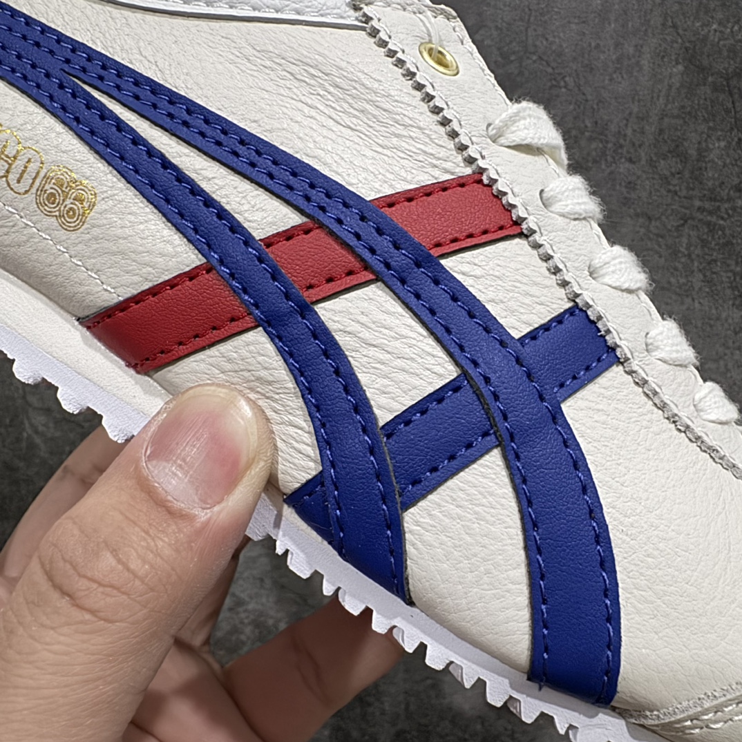 图片[3]-【纯原头层版】Asics Onitsuka Tiger MEXICO 66 亚瑟士鬼冢虎复古经典板鞋n市场王者选手 海外订单工厂出品目前全市场最好的品质没有之一n纯原小羊皮材料 质感柔软度满分n长期生产补货永不断码 超成熟稳定的做工品控 原装全套纸板楦头开发 原汁原味 完美呈现版型私模正确鞋底咬花纹路 一比一鞋头弧度高度鞋身弧度绝不口嗨 细节品控鞋型随意秒杀市面原档咬花纹路私模大底 一个单元有六个三角形总体形拼接呈现花瓣状 官方四联吊牌原装Ortholite轻量化鞋垫 原盒原配 质保卡 说明书 钢印防尘纸 纸板中底带钢印 乳胶组合鞋垫 支持全方位的对比专柜产品从款式颜色造型上体现出追求舒适和细节的完美 鞋类更是推崇手工制作的严谨与完美 融舒适性与可穿性的设计风格 注重细节的完美和别致魅力 既保持稳重 又不失轻松的时尚感  尺码：36 37 37.5 38 39 39.5 40 40.5 41.5 42 42.5 43.5 44 45 编码：NM235260-鞋库