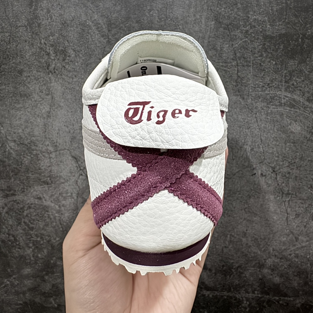 图片[4]-【纯原头层版】Asics Onitsuka Tiger MEXICO 66 亚瑟士鬼冢虎复古经典板鞋n市场王者选手 海外订单工厂出品目前全市场最好的品质没有之一n纯原小羊皮材料 质感柔软度满分n长期生产补货永不断码 超成熟稳定的做工品控 原装全套纸板楦头开发 原汁原味 完美呈现版型私模正确鞋底咬花纹路 一比一鞋头弧度高度鞋身弧度绝不口嗨 细节品控鞋型随意秒杀市面原档咬花纹路私模大底 一个单元有六个三角形总体形拼接呈现花瓣状 官方四联吊牌原装Ortholite轻量化鞋垫 原盒原配 质保卡 说明书 钢印防尘纸 纸板中底带钢印 乳胶组合鞋垫 支持全方位的对比专柜产品从款式颜色造型上体现出追求舒适和细节的完美 鞋类更是推崇手工制作的严谨与完美 融舒适性与可穿性的设计风格 注重细节的完美和别致魅力 既保持稳重 又不失轻松的时尚感  尺码：36 37 37.5 38 39 39.5 40 40.5 41.5 42 42.5 43.5 44 45 编码：NM235260-鞋库