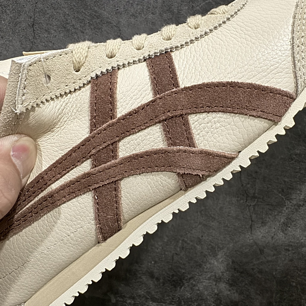 图片[4]-【纯原头层版】Asics Onitsuka Tiger MEXICO 66 亚瑟士鬼冢虎复古经典板鞋n市场王者选手 海外订单工厂出品目前全市场最好的品质没有之一n纯原小羊皮材料 质感柔软度满分n长期生产补货永不断码 超成熟稳定的做工品控 原装全套纸板楦头开发 原汁原味 完美呈现版型私模正确鞋底咬花纹路 一比一鞋头弧度高度鞋身弧度绝不口嗨 细节品控鞋型随意秒杀市面原档咬花纹路私模大底 一个单元有六个三角形总体形拼接呈现花瓣状 官方四联吊牌原装Ortholite轻量化鞋垫 原盒原配 质保卡 说明书 钢印防尘纸 纸板中底带钢印 乳胶组合鞋垫 支持全方位的对比专柜产品从款式颜色造型上体现出追求舒适和细节的完美 鞋类更是推崇手工制作的严谨与完美 融舒适性与可穿性的设计风格 注重细节的完美和别致魅力 既保持稳重 又不失轻松的时尚感  尺码：36 37 37.5 38 39 39.5 40 40.5 41.5 42 42.5 43.5 44 45 编码：NM235260-鞋库