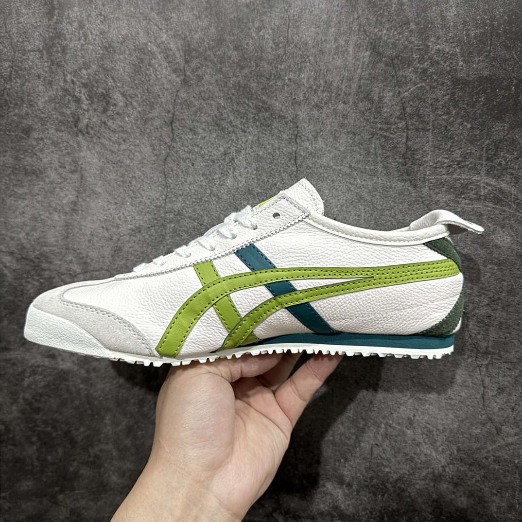 图片[2]-【纯原头层版】Asics Onitsuka Tiger MEXICO 66 亚瑟士鬼冢虎复古经典板鞋n市场王者选手 海外订单工厂出品目前全市场最好的品质没有之一n纯原小羊皮材料 质感柔软度满分n长期生产补货永不断码 超成熟稳定的做工品控 原装全套纸板楦头开发 原汁原味 完美呈现版型私模正确鞋底咬花纹路 一比一鞋头弧度高度鞋身弧度绝不口嗨 细节品控鞋型随意秒杀市面原档咬花纹路私模大底 一个单元有六个三角形总体形拼接呈现花瓣状 官方四联吊牌原装Ortholite轻量化鞋垫 原盒原配 质保卡 说明书 钢印防尘纸 纸板中底带钢印 乳胶组合鞋垫 支持全方位的对比专柜产品从款式颜色造型上体现出追求舒适和细节的完美 鞋类更是推崇手工制作的严谨与完美 融舒适性与可穿性的设计风格 注重细节的完美和别致魅力 既保持稳重 又不失轻松的时尚感  尺码：36 37 37.5 38 39 39.5 40 40.5 41.5 42 42.5 43.5 44 45 编码：NM235260-鞋库