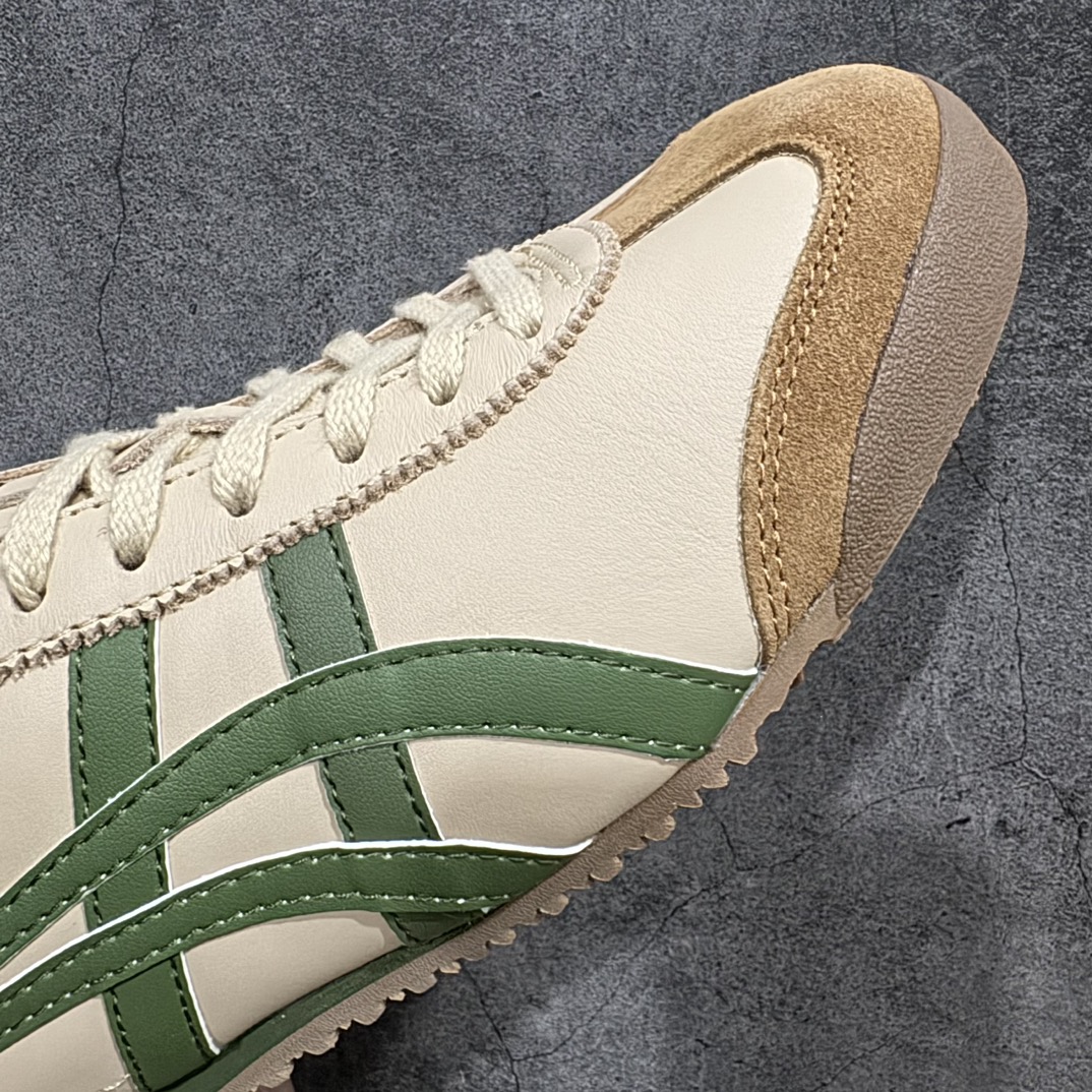 图片[6]-【纯原头层版】Asics Onitsuka Tiger MEXICO 66 亚瑟士鬼冢虎复古经典板鞋n市场王者选手 海外订单工厂出品目前全市场最好的品质没有之一n纯原小羊皮材料 质感柔软度满分n长期生产补货永不断码 超成熟稳定的做工品控 原装全套纸板楦头开发 原汁原味 完美呈现版型私模正确鞋底咬花纹路 一比一鞋头弧度高度鞋身弧度绝不口嗨 细节品控鞋型随意秒杀市面原档咬花纹路私模大底 一个单元有六个三角形总体形拼接呈现花瓣状 官方四联吊牌原装Ortholite轻量化鞋垫 原盒原配 质保卡 说明书 钢印防尘纸 纸板中底带钢印 乳胶组合鞋垫 支持全方位的对比专柜产品从款式颜色造型上体现出追求舒适和细节的完美 鞋类更是推崇手工制作的严谨与完美 融舒适性与可穿性的设计风格 注重细节的完美和别致魅力 既保持稳重 又不失轻松的时尚感  尺码：36 37 37.5 38 39 39.5 40 40.5 41.5 42 42.5 43.5 44 45 编码：NM235260-鞋库