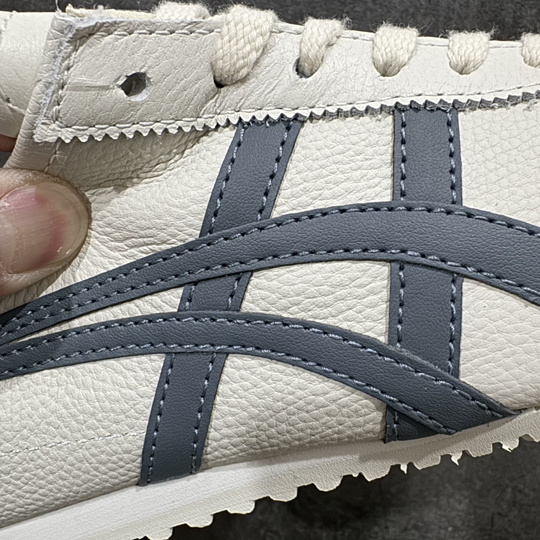 图片[4]-【纯原头层版】Asics Onitsuka Tiger MEXICO 66 亚瑟士鬼冢虎复古经典板鞋n市场王者选手 海外订单工厂出品目前全市场最好的品质没有之一n纯原小羊皮材料 质感柔软度满分n长期生产补货永不断码 超成熟稳定的做工品控 原装全套纸板楦头开发 原汁原味 完美呈现版型私模正确鞋底咬花纹路 一比一鞋头弧度高度鞋身弧度绝不口嗨 细节品控鞋型随意秒杀市面原档咬花纹路私模大底 一个单元有六个三角形总体形拼接呈现花瓣状 官方四联吊牌原装Ortholite轻量化鞋垫 原盒原配 质保卡 说明书 钢印防尘纸 纸板中底带钢印 乳胶组合鞋垫 支持全方位的对比专柜产品从款式颜色造型上体现出追求舒适和细节的完美 鞋类更是推崇手工制作的严谨与完美 融舒适性与可穿性的设计风格 注重细节的完美和别致魅力 既保持稳重 又不失轻松的时尚感  尺码：36 37 37.5 38 39 39.5 40 40.5 41.5 42 42.5 43.5 44 45 编码：NM235260-鞋库