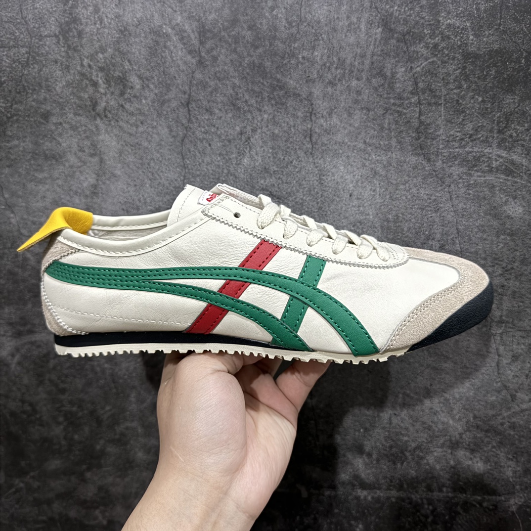 【纯原头层版】Asics Onitsuka Tiger MEXICO 66 亚瑟士鬼冢虎复古经典板鞋n市场王者选手 海外订单工厂出品目前全市场最好的品质没有之一n纯原小羊皮材料 质感柔软度满分n长期生产补货永不断码 超成熟稳定的做工品控 原装全套纸板楦头开发 原汁原味 完美呈现版型私模正确鞋底咬花纹路 一比一鞋头弧度高度鞋身弧度绝不口嗨 细节品控鞋型随意秒杀市面原档咬花纹路私模大底 一个单元有六个三角形总体形拼接呈现花瓣状 官方四联吊牌原装Ortholite轻量化鞋垫 原盒原配 质保卡 说明书 钢印防尘纸 纸板中底带钢印 乳胶组合鞋垫 支持全方位的对比专柜产品从款式颜色造型上体现出追求舒适和细节的完美 鞋类更是推崇手工制作的严谨与完美 融舒适性与可穿性的设计风格 注重细节的完美和别致魅力 既保持稳重 又不失轻松的时尚感  尺码：36 37 37.5 38 39 39.5 40 40.5 41.5 42 42.5 43.5 44 45 编码：NM235260-鞋库