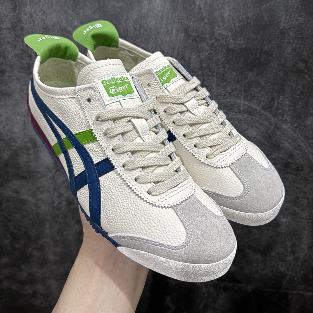 【纯原头层版】Asics Onitsuka Tiger MEXICO 66 亚瑟士鬼冢虎复古经典板鞋n市场王者选手 海外订单工厂出品目前全市场最好的品质没有之一n纯原小羊皮材料 质感柔软度满分n长期生产补货永不断码 超成熟稳定的做工品控 原装全套纸板楦头开发 原汁原味 完美呈现版型私模正确鞋底咬花纹路 一比一鞋头弧度高度鞋身弧度绝不口嗨 细节品控鞋型随意秒杀市面原档咬花纹路私模大底 一个单元有六个三角形总体形拼接呈现花瓣状 官方四联吊牌原装Ortholite轻量化鞋垫 原盒原配 质保卡 说明书 钢印防尘纸 纸板中底带钢印 乳胶组合鞋垫 支持全方位的对比专柜产品从款式颜色造型上体现出追求舒适和细节的完美 鞋类更是推崇手工制作的严谨与完美 融舒适性与可穿性的设计风格 注重细节的完美和别致魅力 既保持稳重 又不失轻松的时尚感  尺码：36 37 37.5 38 39 39.5 40 40.5 41.5 42 42.5 43.5 44 45 编码：NM235260-鞋库