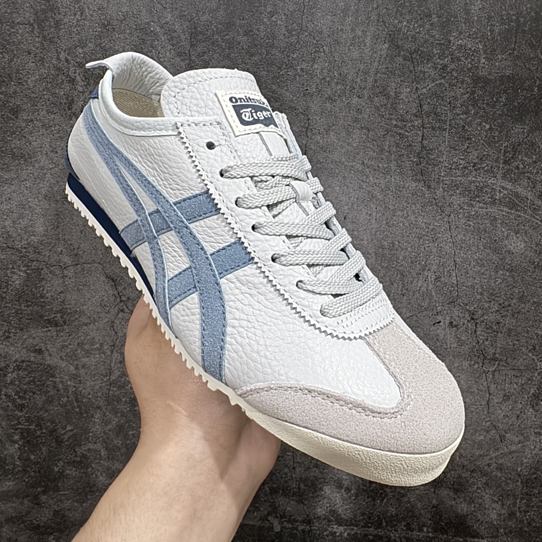 图片[3]-【纯原头层版】Asics Onitsuka Tiger MEXICO 66 亚瑟士鬼冢虎复古经典板鞋n市场王者选手 海外订单工厂出品目前全市场最好的品质没有之一n纯原小羊皮材料 质感柔软度满分n长期生产补货永不断码 超成熟稳定的做工品控 原装全套纸板楦头开发 原汁原味 完美呈现版型私模正确鞋底咬花纹路 一比一鞋头弧度高度鞋身弧度绝不口嗨 细节品控鞋型随意秒杀市面原档咬花纹路私模大底 一个单元有六个三角形总体形拼接呈现花瓣状 官方四联吊牌原装Ortholite轻量化鞋垫 原盒原配 质保卡 说明书 钢印防尘纸 纸板中底带钢印 乳胶组合鞋垫 支持全方位的对比专柜产品从款式颜色造型上体现出追求舒适和细节的完美 鞋类更是推崇手工制作的严谨与完美 融舒适性与可穿性的设计风格 注重细节的完美和别致魅力 既保持稳重 又不失轻松的时尚感  尺码：36 37 37.5 38 39 39.5 40 40.5 41.5 42 42.5 43.5 44 45 编码：NM235260-鞋库