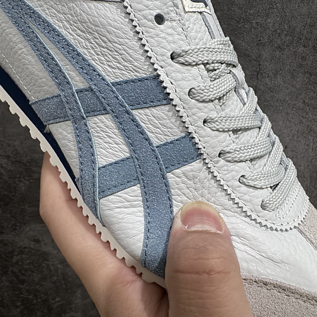 图片[5]-【纯原头层版】Asics Onitsuka Tiger MEXICO 66 亚瑟士鬼冢虎复古经典板鞋n市场王者选手 海外订单工厂出品目前全市场最好的品质没有之一n纯原小羊皮材料 质感柔软度满分n长期生产补货永不断码 超成熟稳定的做工品控 原装全套纸板楦头开发 原汁原味 完美呈现版型私模正确鞋底咬花纹路 一比一鞋头弧度高度鞋身弧度绝不口嗨 细节品控鞋型随意秒杀市面原档咬花纹路私模大底 一个单元有六个三角形总体形拼接呈现花瓣状 官方四联吊牌原装Ortholite轻量化鞋垫 原盒原配 质保卡 说明书 钢印防尘纸 纸板中底带钢印 乳胶组合鞋垫 支持全方位的对比专柜产品从款式颜色造型上体现出追求舒适和细节的完美 鞋类更是推崇手工制作的严谨与完美 融舒适性与可穿性的设计风格 注重细节的完美和别致魅力 既保持稳重 又不失轻松的时尚感  尺码：36 37 37.5 38 39 39.5 40 40.5 41.5 42 42.5 43.5 44 45 编码：NM235260-鞋库