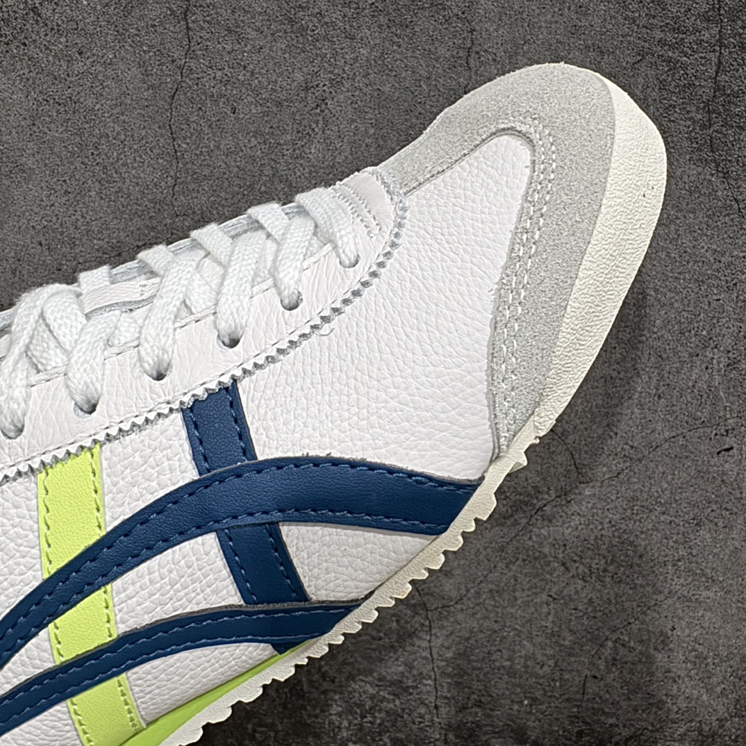 图片[6]-【纯原头层版】Asics Onitsuka Tiger MEXICO 66 亚瑟士鬼冢虎复古经典板鞋n市场王者选手 海外订单工厂出品目前全市场最好的品质没有之一n纯原小羊皮材料 质感柔软度满分n长期生产补货永不断码 超成熟稳定的做工品控 原装全套纸板楦头开发 原汁原味 完美呈现版型私模正确鞋底咬花纹路 一比一鞋头弧度高度鞋身弧度绝不口嗨 细节品控鞋型随意秒杀市面原档咬花纹路私模大底 一个单元有六个三角形总体形拼接呈现花瓣状 官方四联吊牌原装Ortholite轻量化鞋垫 原盒原配 质保卡 说明书 钢印防尘纸 纸板中底带钢印 乳胶组合鞋垫 支持全方位的对比专柜产品从款式颜色造型上体现出追求舒适和细节的完美 鞋类更是推崇手工制作的严谨与完美 融舒适性与可穿性的设计风格 注重细节的完美和别致魅力 既保持稳重 又不失轻松的时尚感  尺码：36 37 37.5 38 39 39.5 40 40.5 41.5 42 42.5 43.5 44 45 编码：NM235260-鞋库