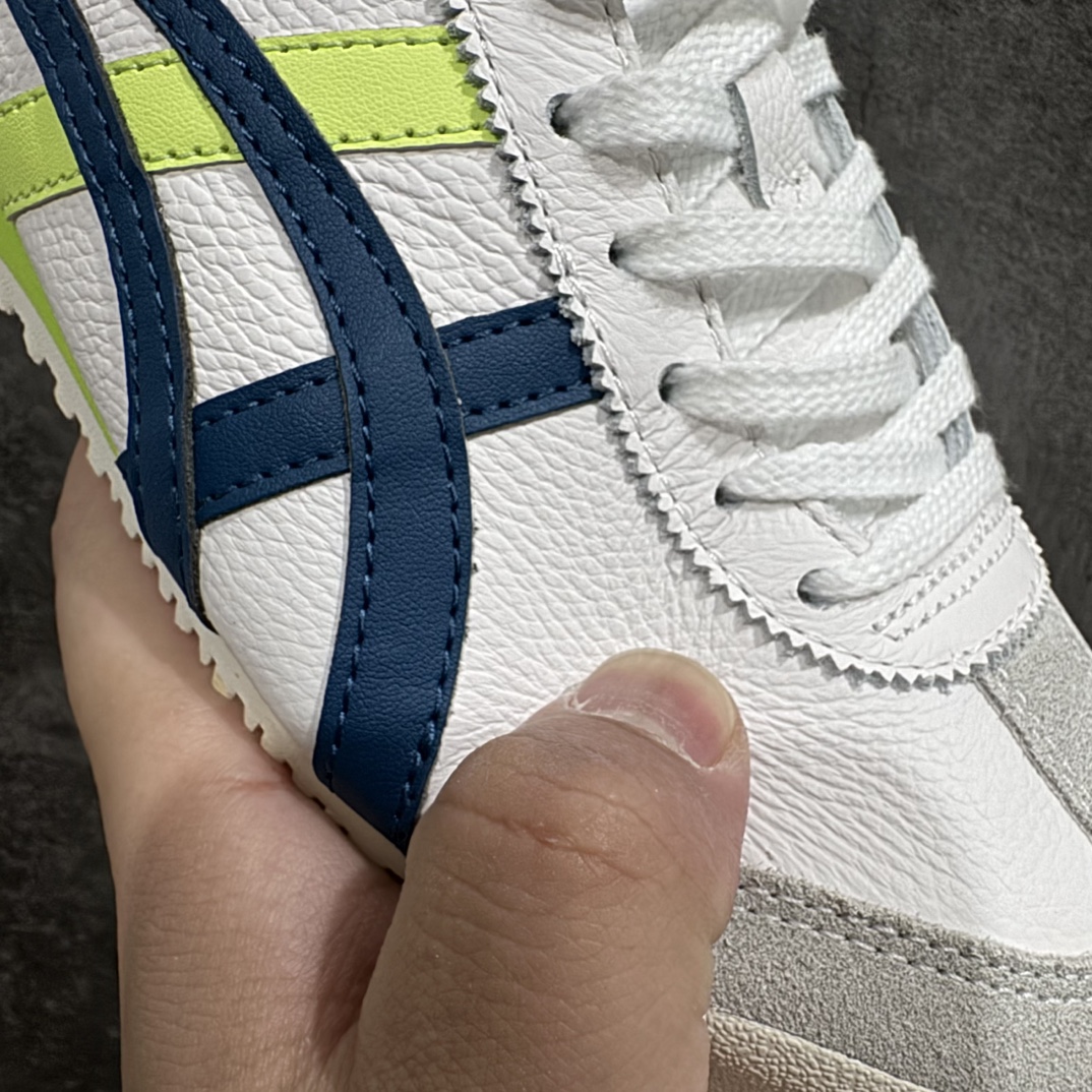 图片[5]-【纯原头层版】Asics Onitsuka Tiger MEXICO 66 亚瑟士鬼冢虎复古经典板鞋n市场王者选手 海外订单工厂出品目前全市场最好的品质没有之一n纯原小羊皮材料 质感柔软度满分n长期生产补货永不断码 超成熟稳定的做工品控 原装全套纸板楦头开发 原汁原味 完美呈现版型私模正确鞋底咬花纹路 一比一鞋头弧度高度鞋身弧度绝不口嗨 细节品控鞋型随意秒杀市面原档咬花纹路私模大底 一个单元有六个三角形总体形拼接呈现花瓣状 官方四联吊牌原装Ortholite轻量化鞋垫 原盒原配 质保卡 说明书 钢印防尘纸 纸板中底带钢印 乳胶组合鞋垫 支持全方位的对比专柜产品从款式颜色造型上体现出追求舒适和细节的完美 鞋类更是推崇手工制作的严谨与完美 融舒适性与可穿性的设计风格 注重细节的完美和别致魅力 既保持稳重 又不失轻松的时尚感  尺码：36 37 37.5 38 39 39.5 40 40.5 41.5 42 42.5 43.5 44 45 编码：NM235260-鞋库