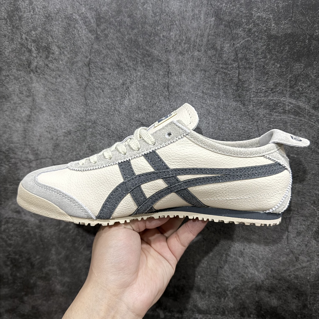 图片[2]-【纯原头层版】Asics Onitsuka Tiger MEXICO 66 亚瑟士鬼冢虎复古经典板鞋n市场王者选手 海外订单工厂出品目前全市场最好的品质没有之一n纯原小羊皮材料 质感柔软度满分n长期生产补货永不断码 超成熟稳定的做工品控 原装全套纸板楦头开发 原汁原味 完美呈现版型私模正确鞋底咬花纹路 一比一鞋头弧度高度鞋身弧度绝不口嗨 细节品控鞋型随意秒杀市面原档咬花纹路私模大底 一个单元有六个三角形总体形拼接呈现花瓣状 官方四联吊牌原装Ortholite轻量化鞋垫 原盒原配 质保卡 说明书 钢印防尘纸 纸板中底带钢印 乳胶组合鞋垫 支持全方位的对比专柜产品从款式颜色造型上体现出追求舒适和细节的完美 鞋类更是推崇手工制作的严谨与完美 融舒适性与可穿性的设计风格 注重细节的完美和别致魅力 既保持稳重 又不失轻松的时尚感  尺码：36 37 37.5 38 39 39.5 40 40.5 41.5 42 42.5 43.5 44 45 编码：NM235260-鞋库