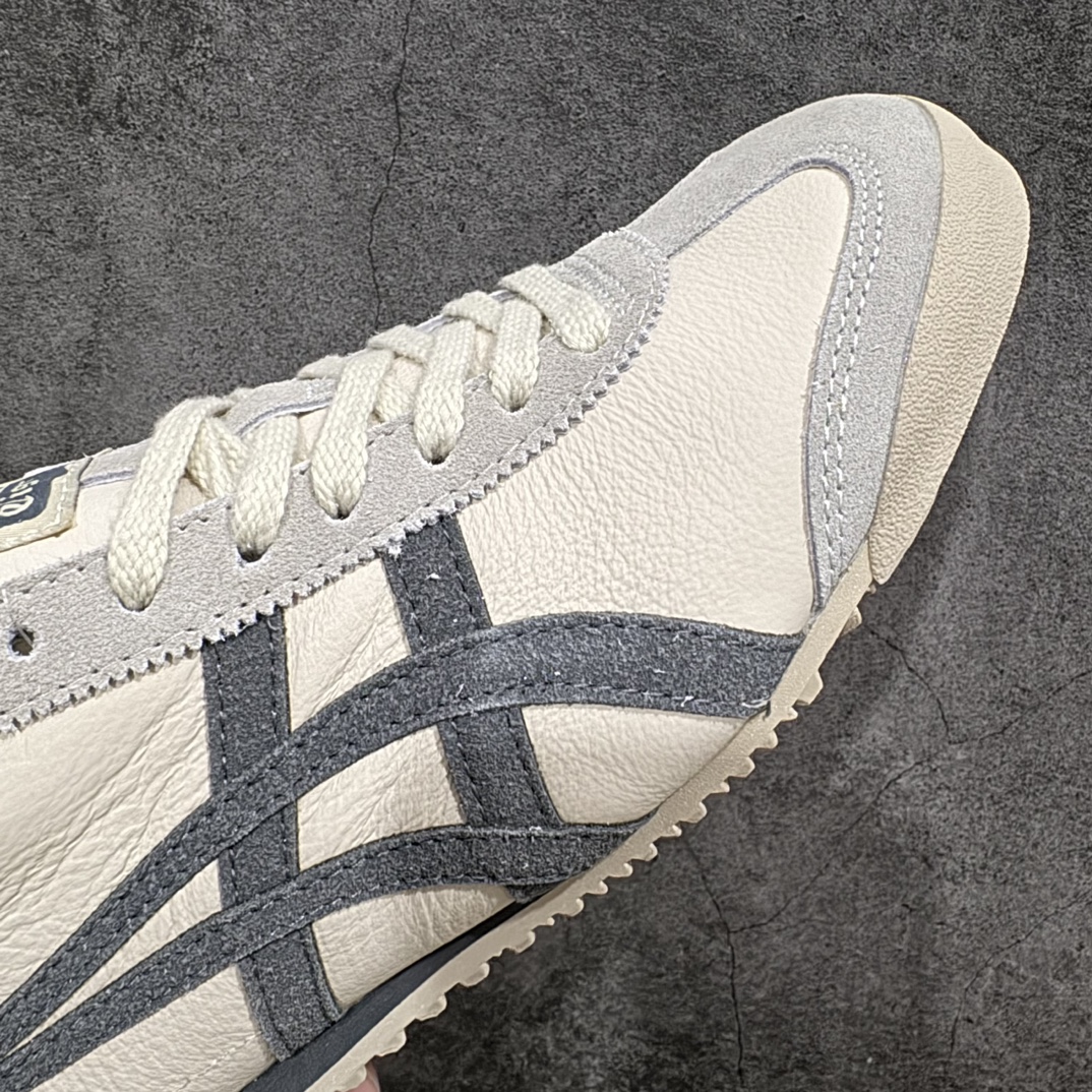 图片[6]-【纯原头层版】Asics Onitsuka Tiger MEXICO 66 亚瑟士鬼冢虎复古经典板鞋n市场王者选手 海外订单工厂出品目前全市场最好的品质没有之一n纯原小羊皮材料 质感柔软度满分n长期生产补货永不断码 超成熟稳定的做工品控 原装全套纸板楦头开发 原汁原味 完美呈现版型私模正确鞋底咬花纹路 一比一鞋头弧度高度鞋身弧度绝不口嗨 细节品控鞋型随意秒杀市面原档咬花纹路私模大底 一个单元有六个三角形总体形拼接呈现花瓣状 官方四联吊牌原装Ortholite轻量化鞋垫 原盒原配 质保卡 说明书 钢印防尘纸 纸板中底带钢印 乳胶组合鞋垫 支持全方位的对比专柜产品从款式颜色造型上体现出追求舒适和细节的完美 鞋类更是推崇手工制作的严谨与完美 融舒适性与可穿性的设计风格 注重细节的完美和别致魅力 既保持稳重 又不失轻松的时尚感  尺码：36 37 37.5 38 39 39.5 40 40.5 41.5 42 42.5 43.5 44 45 编码：NM235260-鞋库