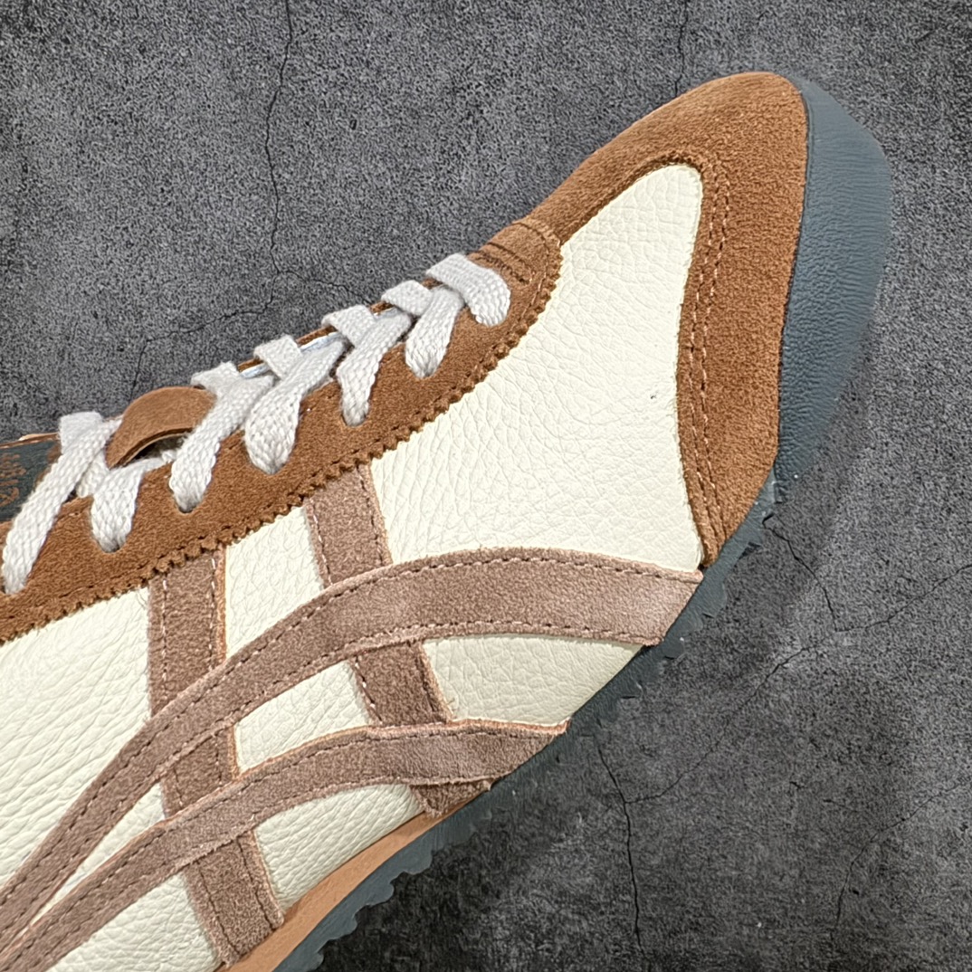 图片[6]-【纯原头层版】Asics Onitsuka Tiger MEXICO 66 亚瑟士鬼冢虎复古经典板鞋n市场王者选手 海外订单工厂出品目前全市场最好的品质没有之一n纯原小羊皮材料 质感柔软度满分n长期生产补货永不断码 超成熟稳定的做工品控 原装全套纸板楦头开发 原汁原味 完美呈现版型私模正确鞋底咬花纹路 一比一鞋头弧度高度鞋身弧度绝不口嗨 细节品控鞋型随意秒杀市面原档咬花纹路私模大底 一个单元有六个三角形总体形拼接呈现花瓣状 官方四联吊牌原装Ortholite轻量化鞋垫 原盒原配 质保卡 说明书 钢印防尘纸 纸板中底带钢印 乳胶组合鞋垫 支持全方位的对比专柜产品从款式颜色造型上体现出追求舒适和细节的完美 鞋类更是推崇手工制作的严谨与完美 融舒适性与可穿性的设计风格 注重细节的完美和别致魅力 既保持稳重 又不失轻松的时尚感  尺码：36 37 37.5 38 39 39.5 40 40.5 41.5 42 42.5 43.5 44 45 编码：NM235260-莆田鞋批发中心