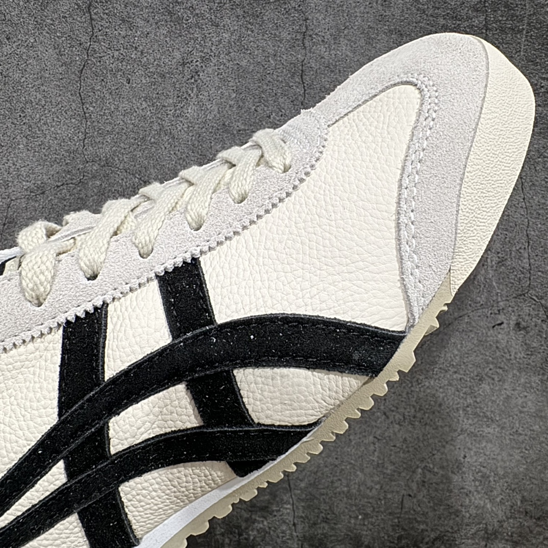 图片[6]-【纯原头层版】Asics Onitsuka Tiger MEXICO 66 亚瑟士鬼冢虎复古经典板鞋n市场王者选手 海外订单工厂出品目前全市场最好的品质没有之一n纯原小羊皮材料 质感柔软度满分n长期生产补货永不断码 超成熟稳定的做工品控 原装全套纸板楦头开发 原汁原味 完美呈现版型私模正确鞋底咬花纹路 一比一鞋头弧度高度鞋身弧度绝不口嗨 细节品控鞋型随意秒杀市面原档咬花纹路私模大底 一个单元有六个三角形总体形拼接呈现花瓣状 官方四联吊牌原装Ortholite轻量化鞋垫 原盒原配 质保卡 说明书 钢印防尘纸 纸板中底带钢印 乳胶组合鞋垫 支持全方位的对比专柜产品从款式颜色造型上体现出追求舒适和细节的完美 鞋类更是推崇手工制作的严谨与完美 融舒适性与可穿性的设计风格 注重细节的完美和别致魅力 既保持稳重 又不失轻松的时尚感  尺码：36 37 37.5 38 39 39.5 40 40.5 41.5 42 42.5 43.5 44 45 编码：NM235260-鞋库