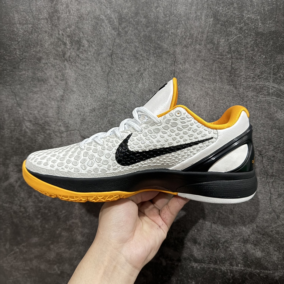 380 【owf外贸版】Nike Kobe 6 Protro 黑黄季后赛 CW2190-100