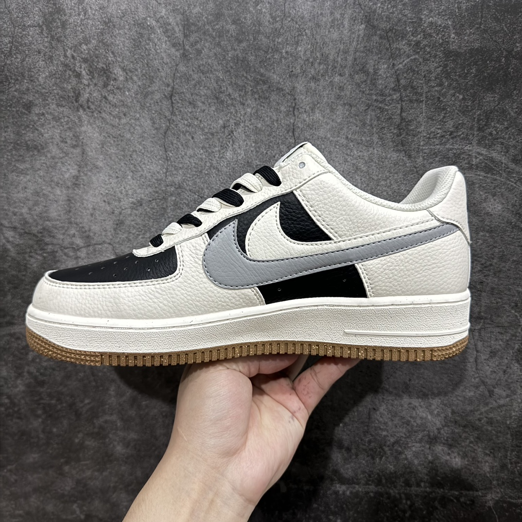 200 Nike Air Force 1 Low '07 黑白熊猫双勾 空军一号低帮休闲板鞋 CC2569-077