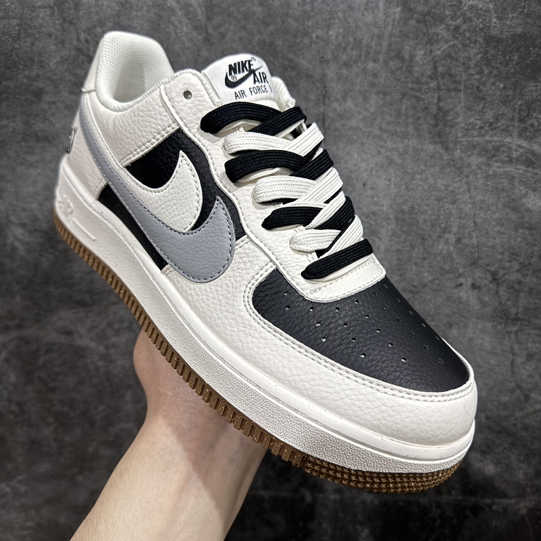 200 Nike Air Force 1 Low '07 黑白熊猫双勾 空军一号低帮休闲板鞋 CC2569-077