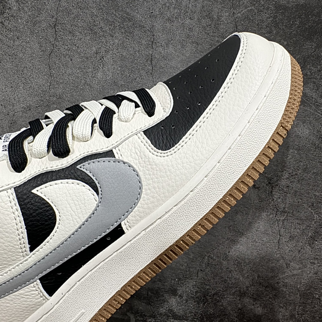 200 Nike Air Force 1 Low '07 黑白熊猫双勾 空军一号低帮休闲板鞋 CC2569-077