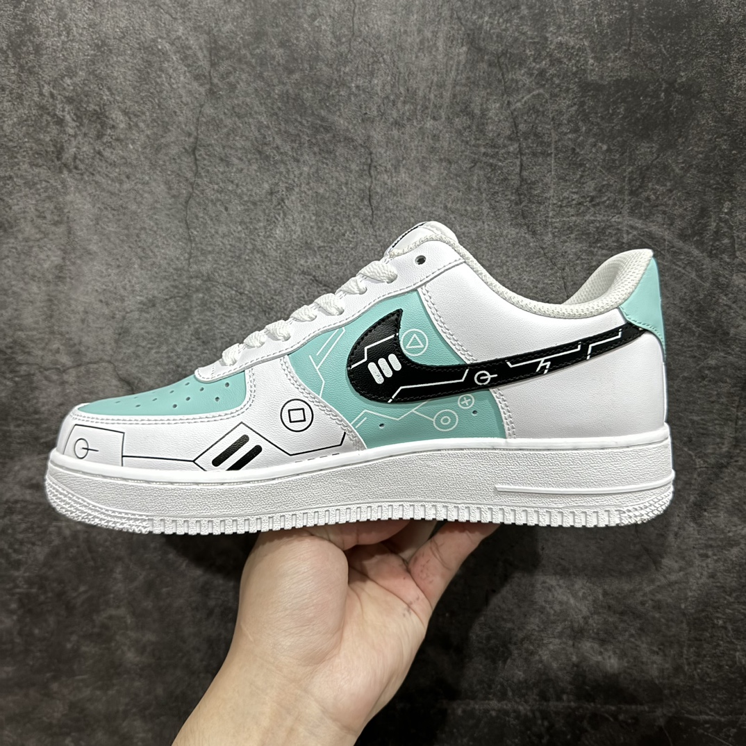 240 Nk Air Force 1'07 Low PS5电玩主题 冰绿 空军一号低帮休闲板鞋 CW2288-114