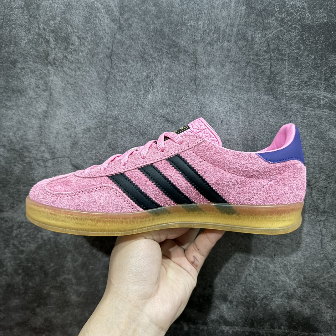 220 【VT纯原】AD Original Gazelle Indoor Trainers 瞪羚室内鞋板鞋 粉黑 IE7002