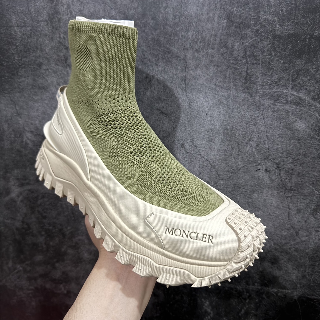 380 【OK纯原版本】Moncler 盟可睐/蒙口 Trailgrip 针织鞋面户外鞋